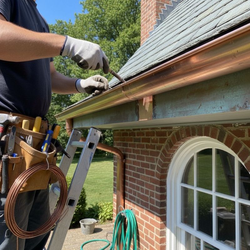 Copper Gutter Replacement