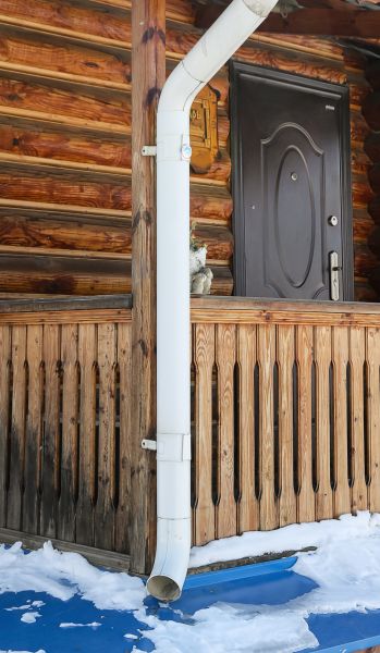 Porch Downspout Installation in Columbia